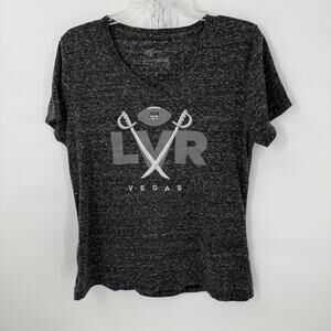 Las Vegas Raiders LVR Women’s Large 2020 Tee Tri Blend Black Graphic Shirt